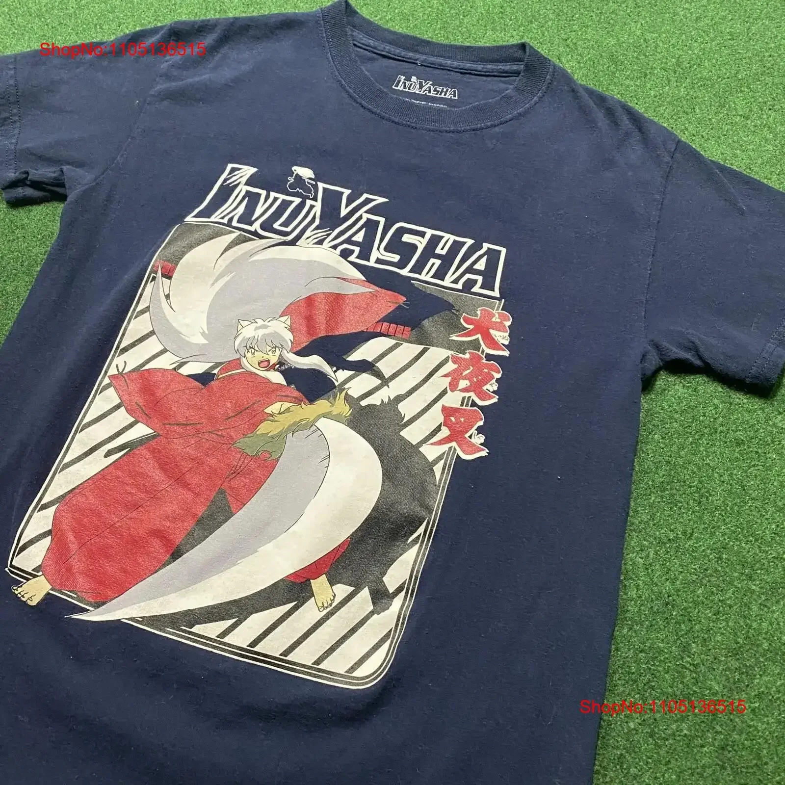 

Vintage Inuyasha T Shirt Mens Small Blue Y2K Anime Promo Cartoon Manga 2009 vintage Washed Soft fashion Slightly Stretched