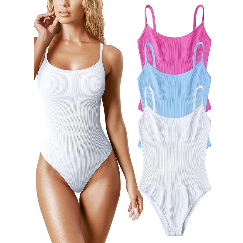 

2025 European and American Women's Clothing Bestseller Summer Sexy Halter Tight One-piece Triangle Shorts