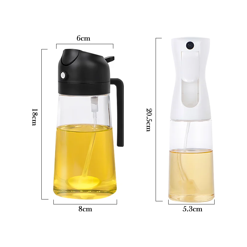 500ml Oil Spray Bottle Kitchen Cooking Spray Oil Dispenser  Salad Vinegar BBQ Kitchen Baking Roasting Picnic Kitchen Tool