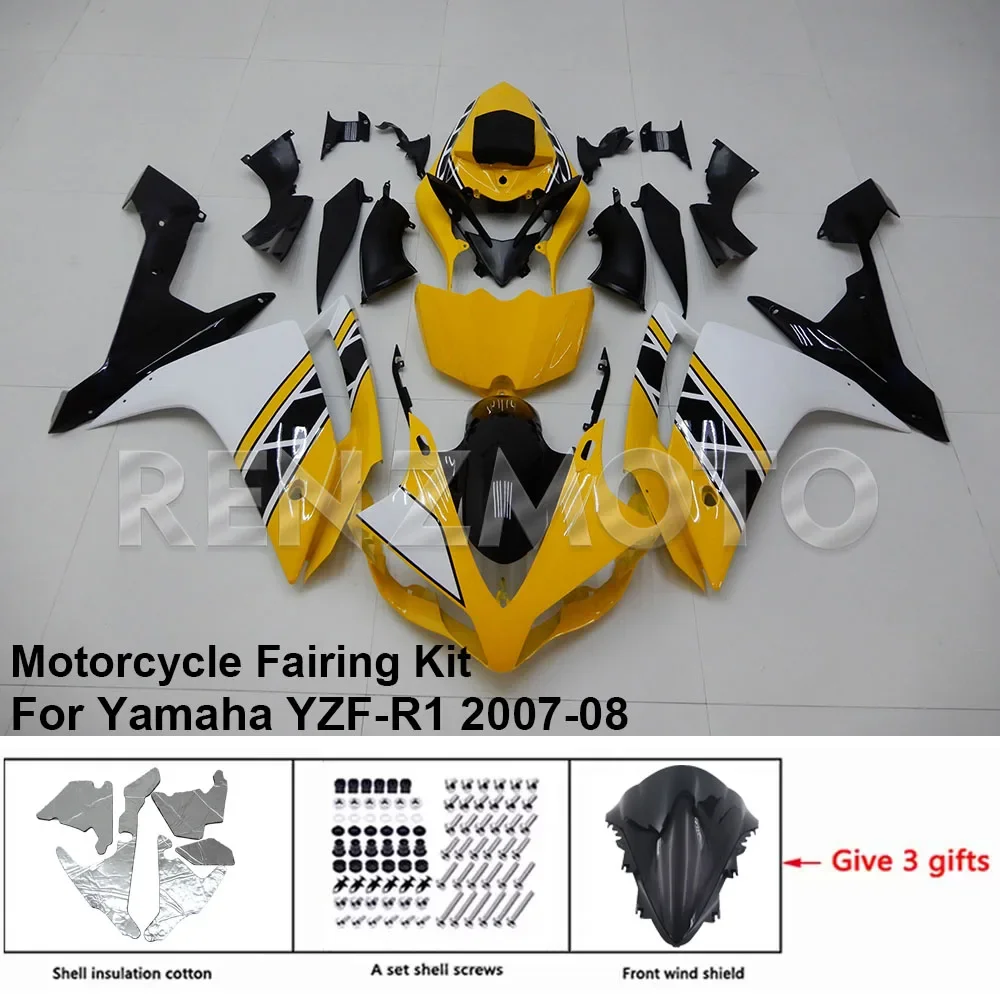 

Для YAMAHA YZF R1 2007-2008 обтекатель R/Z 8R112 комплект мотоцикла, комплект кузова, украшение, пластиковая защитная пластина, аксессуары, корпус