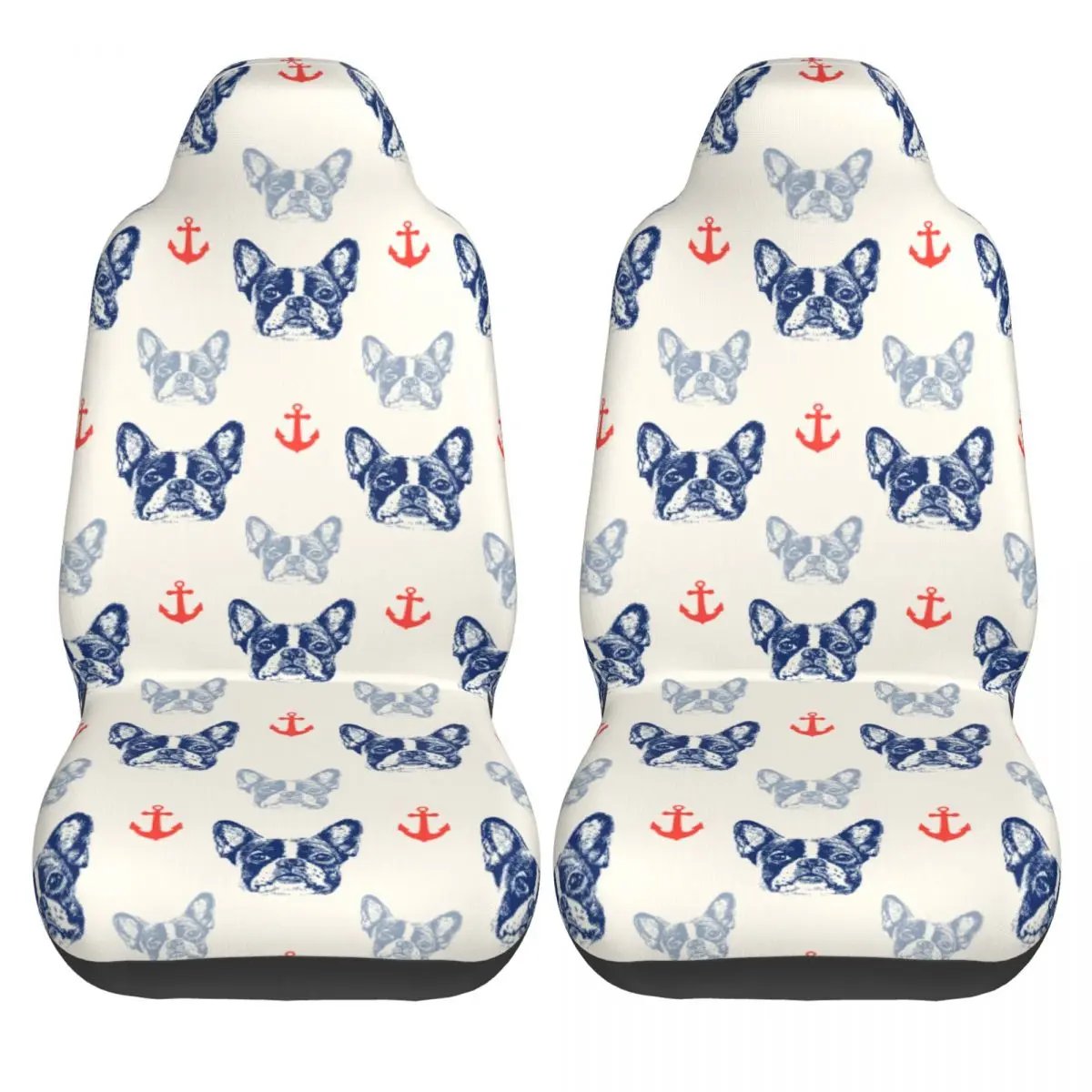 French Bulldog Anchor Universal Car Seat Cover Four Seasons AUTOYOUTH Car Seat Covers Polyester Seat Protector