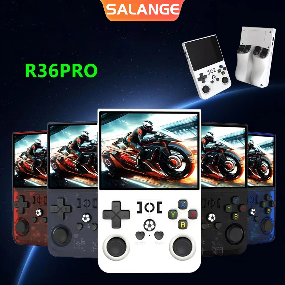 

R36PRO Retro Handheld Video Game Console 3.5 Inch IPS Screen Portable Pocket Video Player 64GB 128GB Game Player Kids Gift New