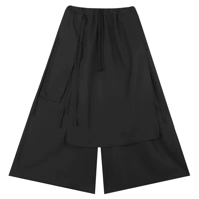 

Брюки и брюки, свободные весенние широкие осенние мужские брюки, мужские повседневные брюки-карго с большими расклешенными штанами, девять минут, стиль Ямамото