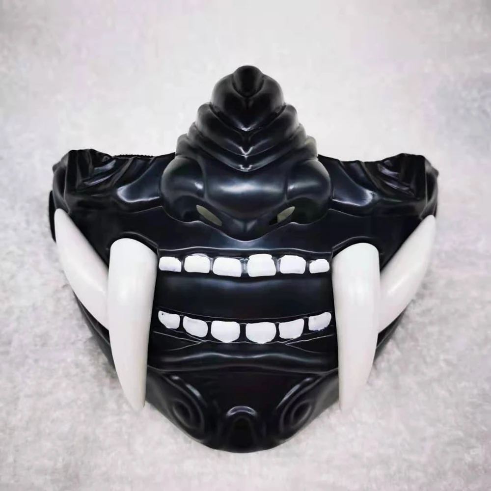 Operitacx Japanische Tengu Maske – Für Cosplay, Samurai, Kabuki – Aus Kunststoff, Gruselig & Detailreich