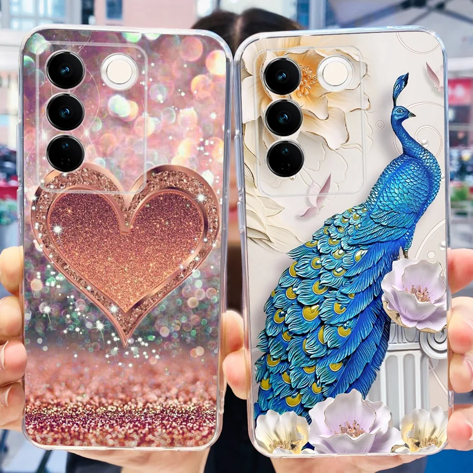 For Vivo V27 Pro Case Vivo V27e V2237 New Fahion Letters Cover Soft Silicone Phone Case For Vivo V27 V 27 Pro Back Covers Bumper