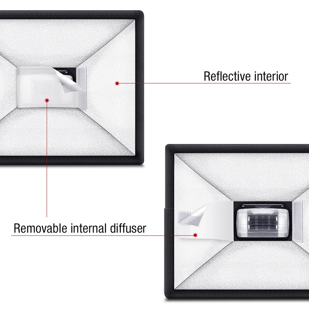 

Softbox Flash Light Cover Portable Camera Flash Softbox Lightweight Durable Reduction Even Illumination Photography