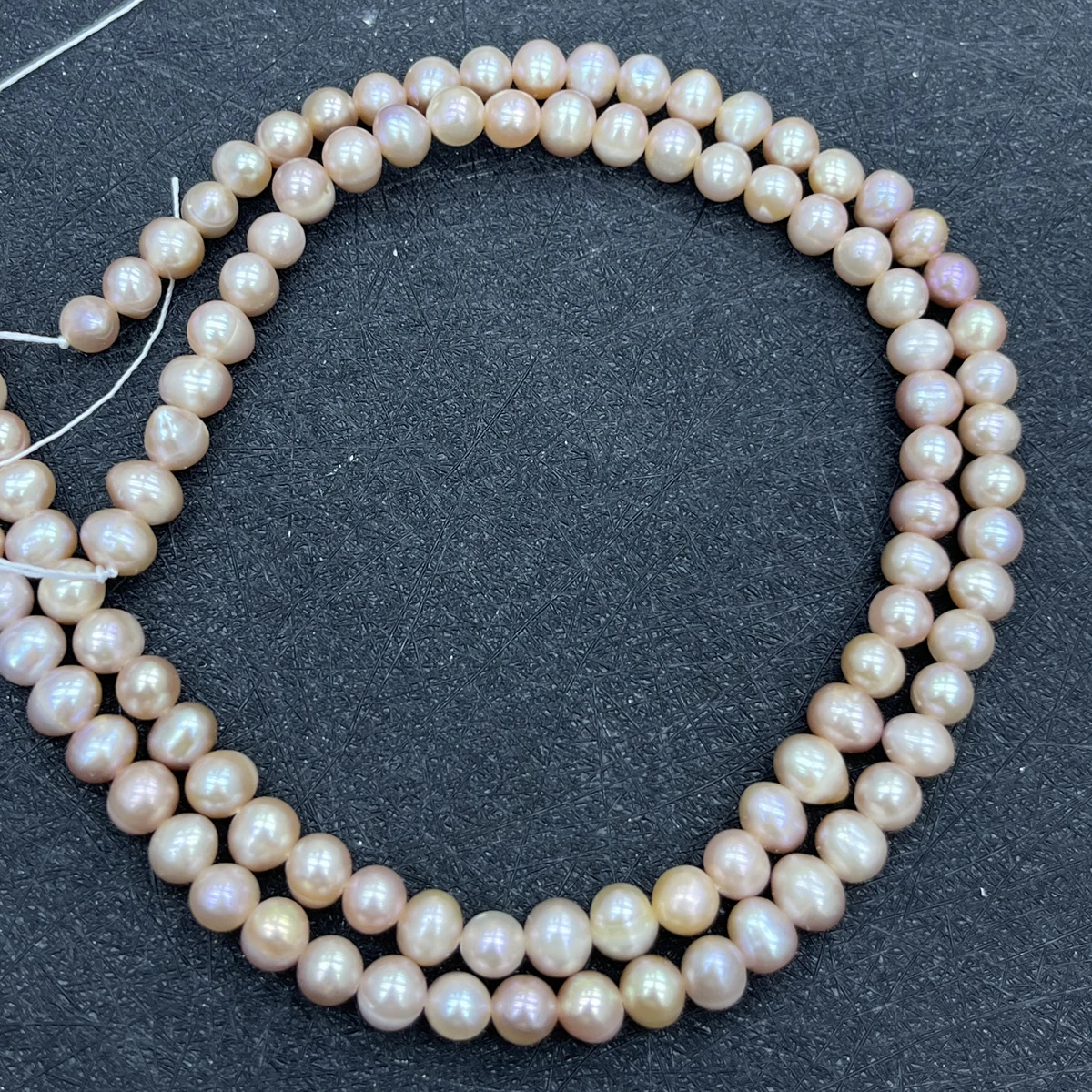 Natural Freshwater Pearls 5-6mm 4A Yellow Purple Round Pearl Bead Jewelry Make DIY Necklace Bracelet Accessories Women Wedding