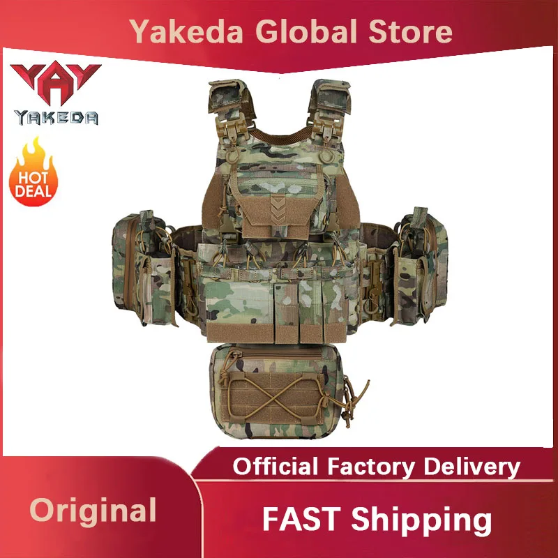 YAKEDA Tactical Vest New Quick-release Outdoor Suit Supplie Training Vest Multi-functional Carrying Equipment Field Hunting Vest