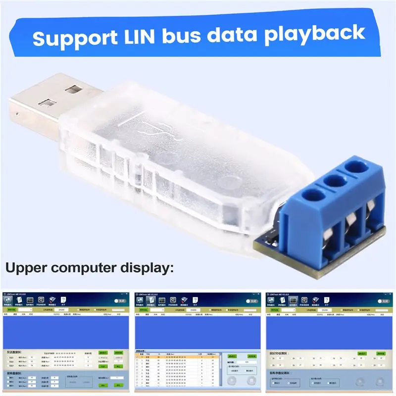 Новый контроллер анализа шины LIN Tech A10RR USB-отладчик LIN Контроллер анализа шины LIN