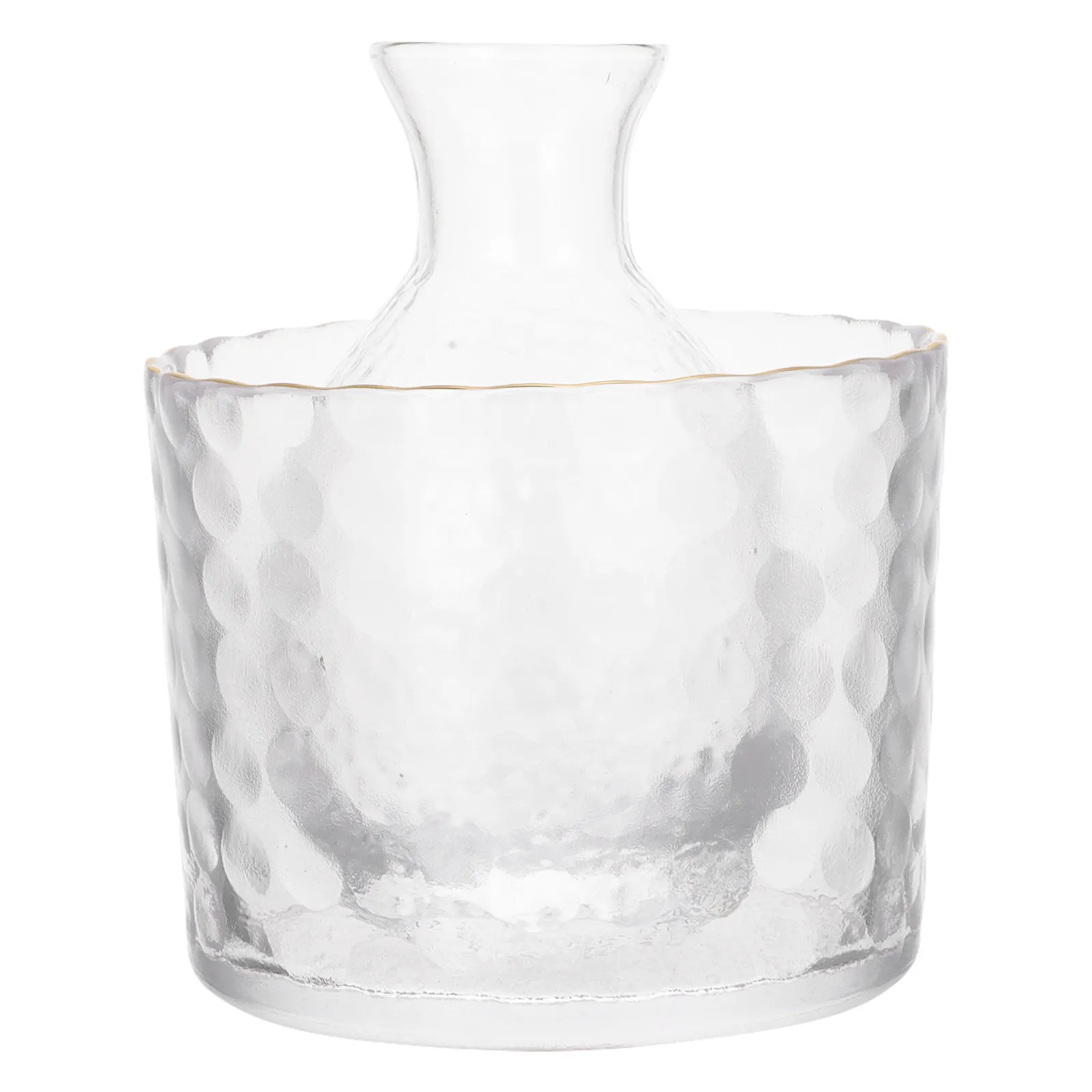 

1Set Japanese Style Sake Decanter Set Transparent Elegant Ice Bucket Wine Warmer Home Bar Restaurant Glass Sake Accessories