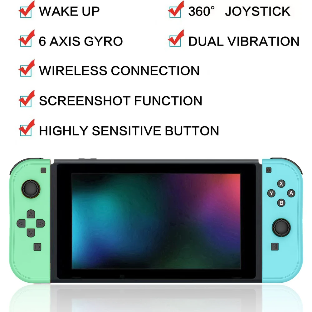 Multicolor Switch Joycon Controllers 3