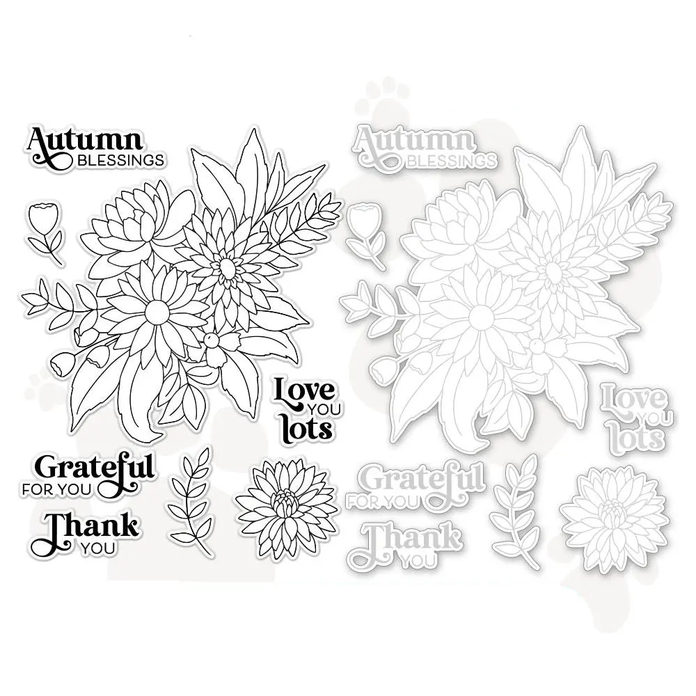 New Metal Cutting Dies and Stamps 2024 Diy Scrapbooking & Stamping Embossed Paper Card Album Decor Grateful Florals Die cuts