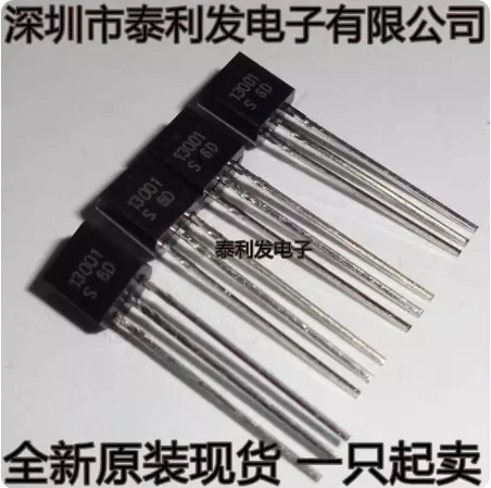 

100PCS Direct Insertion Transistor MJE13001 13001 TO-92 400V/0.2A Transistor Brand New In Stock