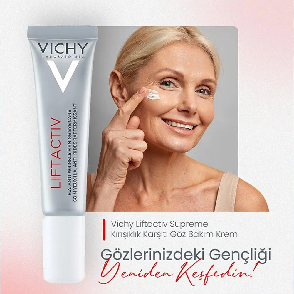 Vichy-crema para dar forma al rostro activo para ojos, rejuvenecedora la piel reafirmante, a base de hierbas, antiarrugas, antiojeras, decoloración de líneas finas, cuidado de los ojos
