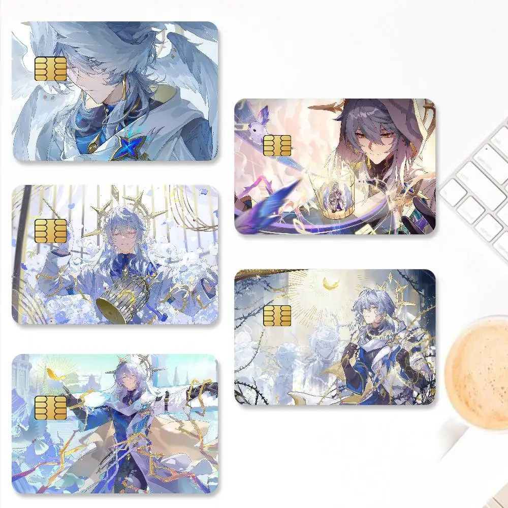 Sunday Game Honkai Star Rail Credit Card Stickers Skin For Bank Bus Metro 4PCS Cover Film Gift