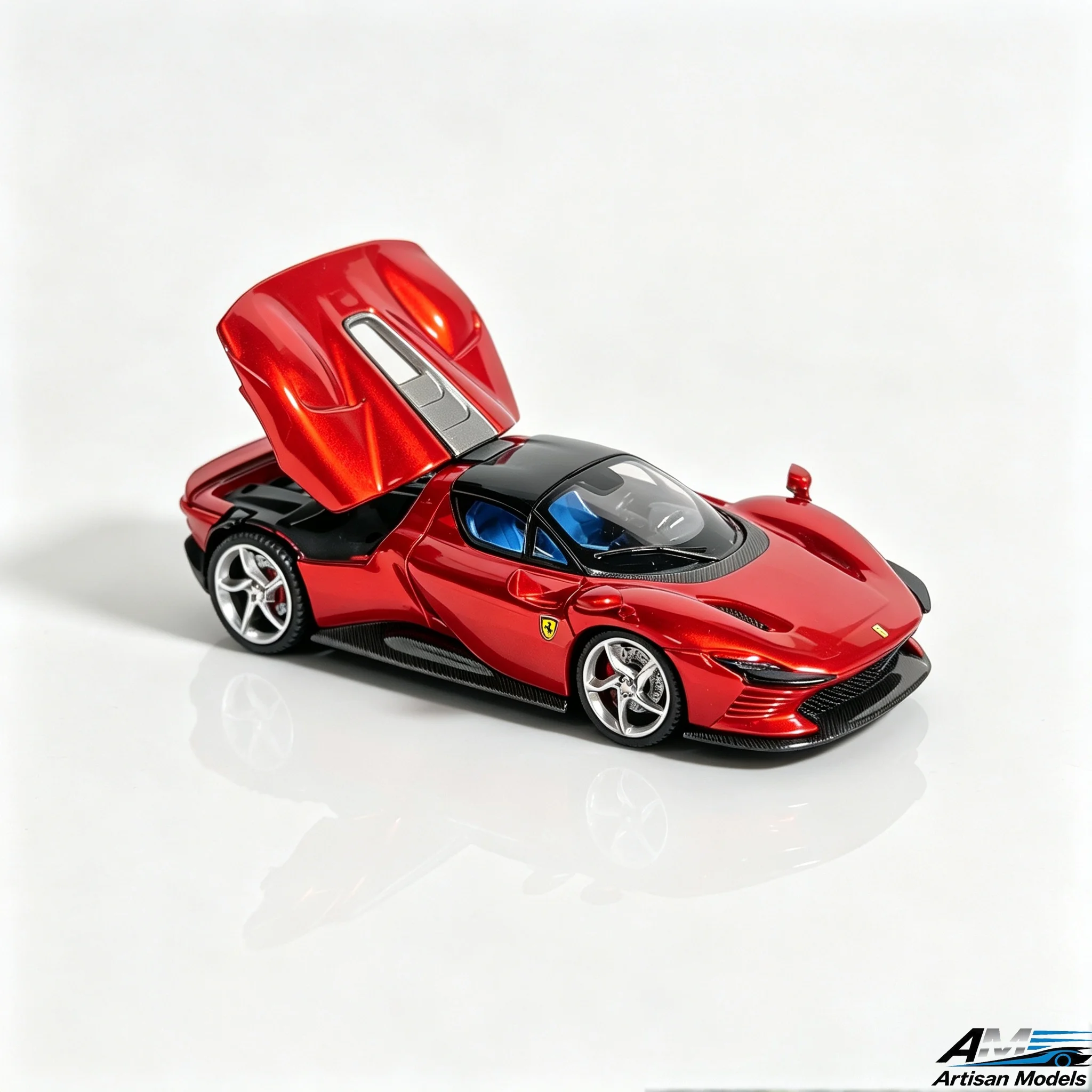 Artisan Models 1:64 Prancing Horse SP3 Openable Rear Cover Supercar Alloy Diecast Model Car Collectible Gift