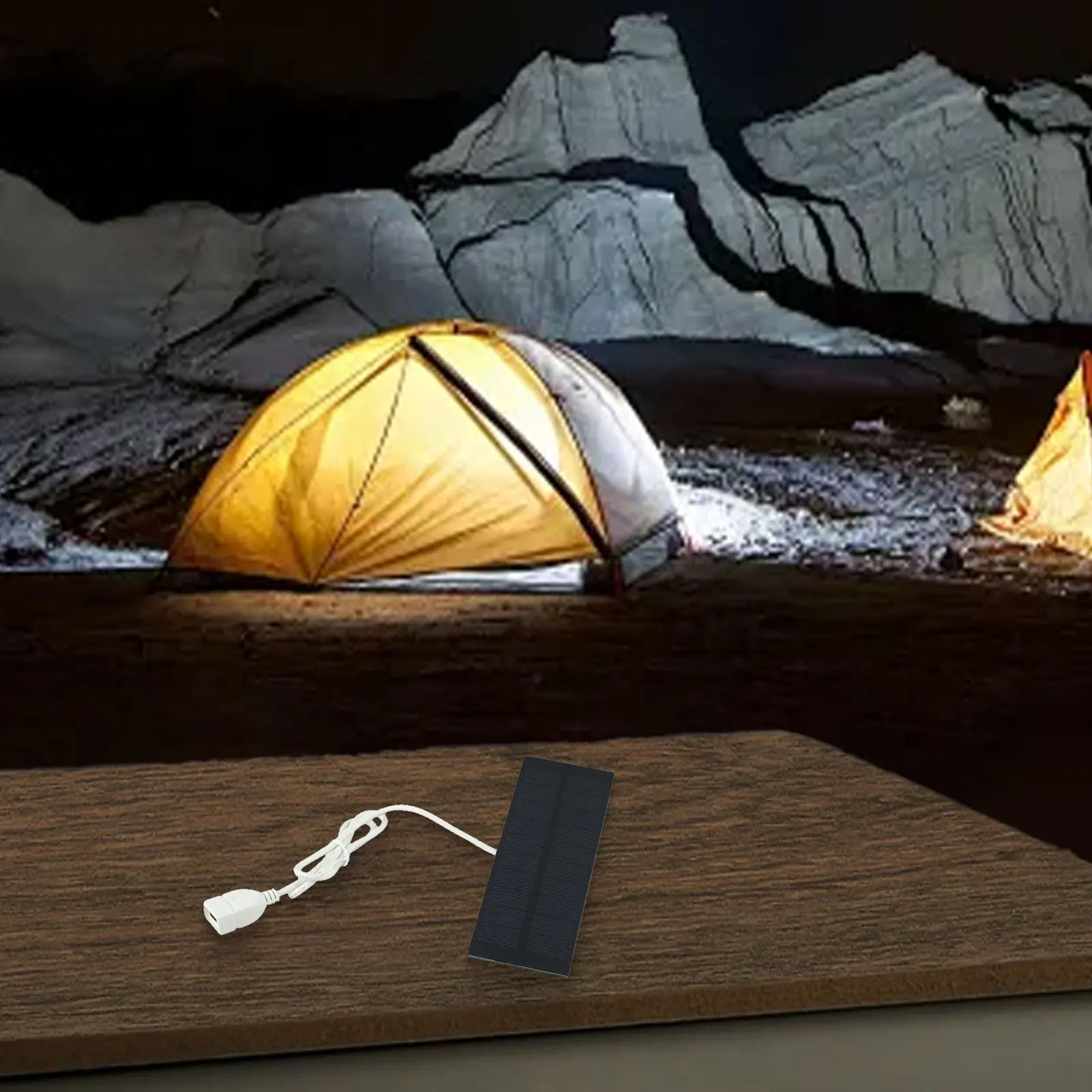 Solar Power For Small Devices 2W Solar Panel Mobile Power Bank Compact Design Easy To Carry Low-Light Performance
