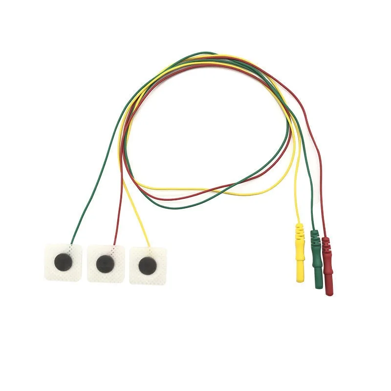 Electrode Pads with Wire Patch 3 Pcs Per Board, Foam Monitor Newborn with Wire DIN Type