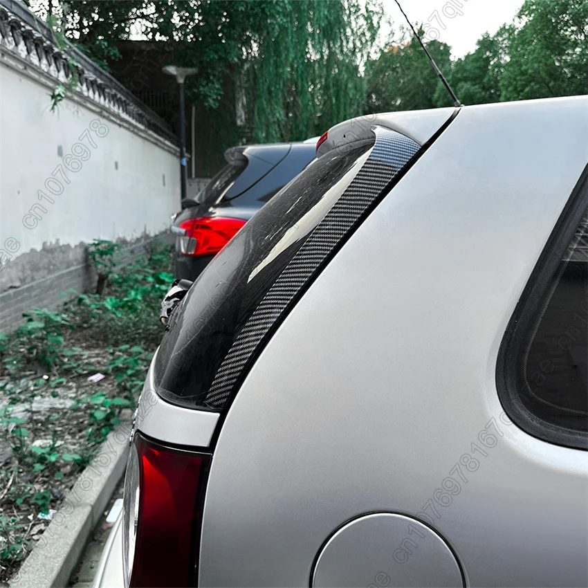 Car Rear Window Side Spoiler Wing Trim For Volkswagen VW Polo 9N 2001-2009 Gloss Black Tail Windshield Cover Lip Tuning view 5