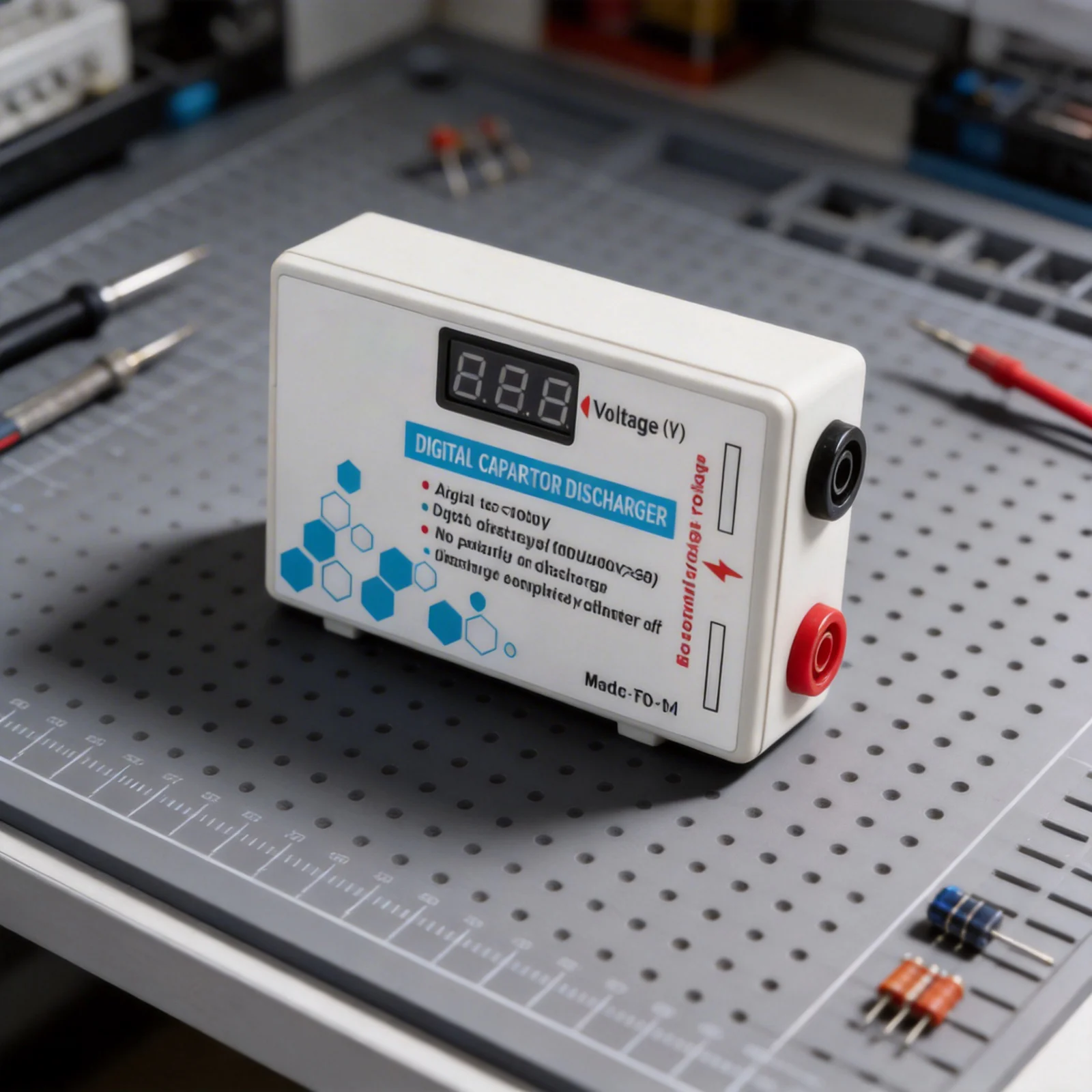 Digital Capacitor Discharger 10-1000V Fast Voltage Release Tool For Electrician High Voltage Maintenance Safety Tester