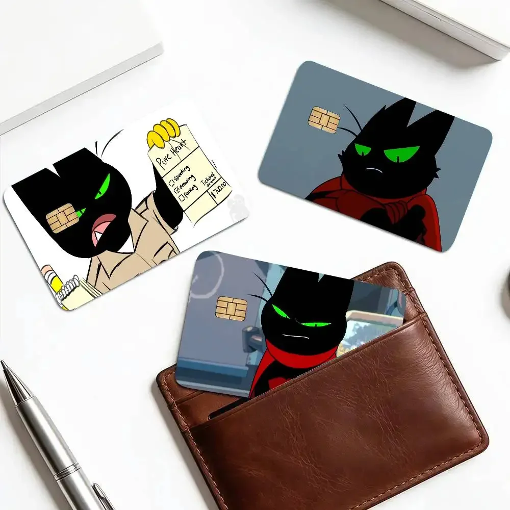 Anime Mao Mao H-heroes Of Pure Heat Credit Card Sticker Waterproof PVC Skin Cover For Debit Bank Card, Removable Card Decal Wrap
