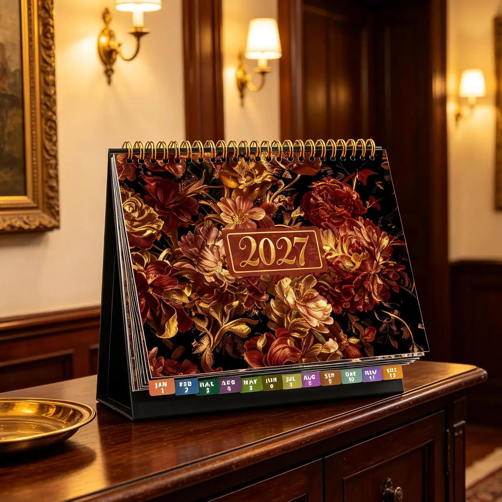 Tabletop Calendar 2027 Easy Planning Desk Planner January December 2027 Stand Up Table Calendar For Women Home Apartment Living