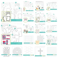 Arrival NEW Botanical Bookmark Flower Blooms Layering Stencils Set DIY Scrapbooking Paper Craft Card Coloring Embossing Template