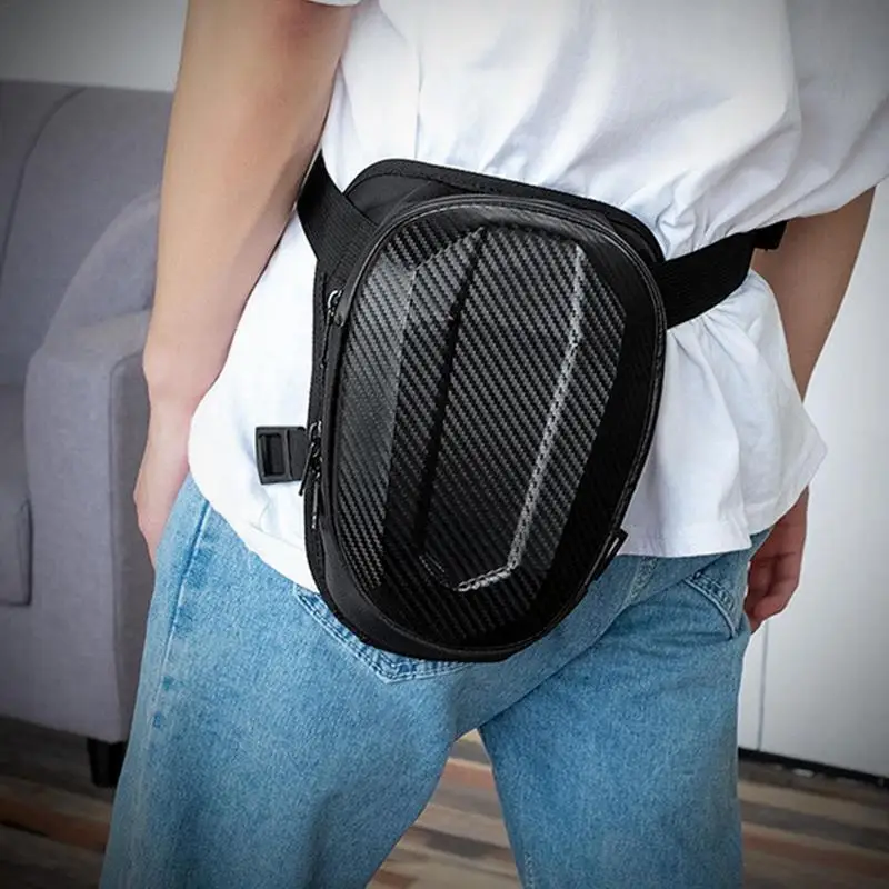 Motorcycle Thigh Bag Zipper Multifunctional Thigh Bag Portable Riding Gear Wear-Resistant Waist Pack For Daily