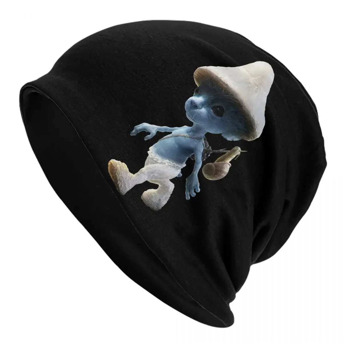 New Arrival Blue Cat Meme Shailushai Bonnet Knitted Hat Merch Fall Winter Warm Cartoon Mushroom Cat Skullies Men