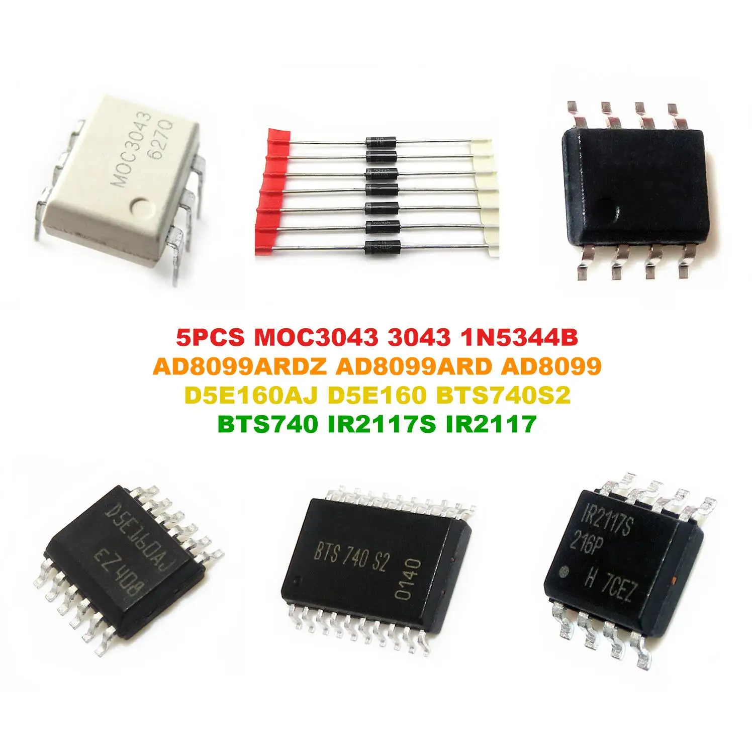 MOC3043 3043 1N5344B AD8099ARDZ AD8099ARD AD8099 D5E160AJ D5E160 BTS740S2 BTS740 IR2117S IR2117