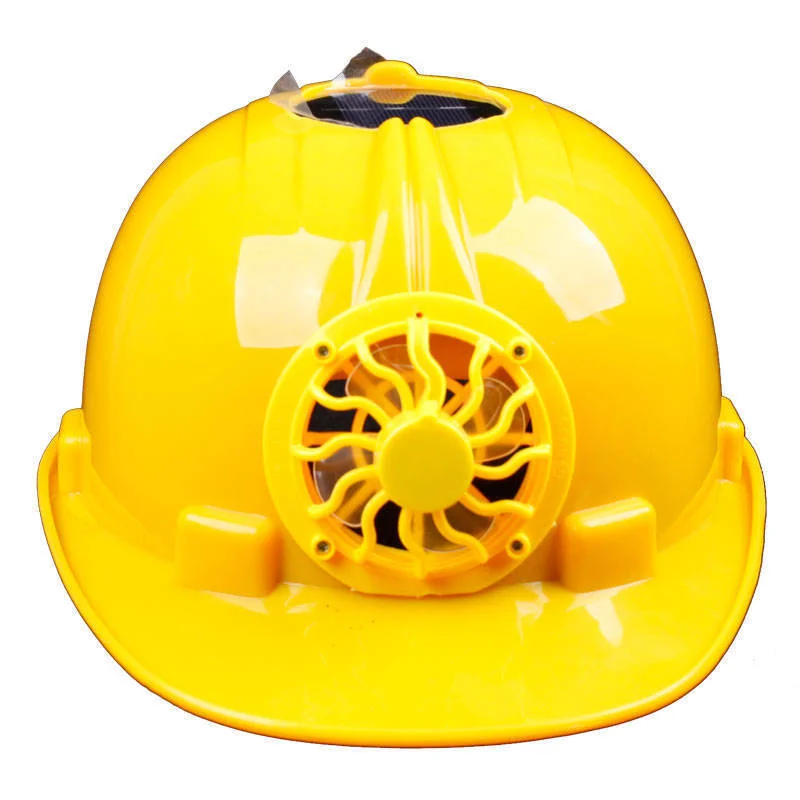 Solar Power Fan Helmet Outdoor Working Safety Hard Hat Construction Workplace ABS Material Protective Cap Powered By Solar Panel