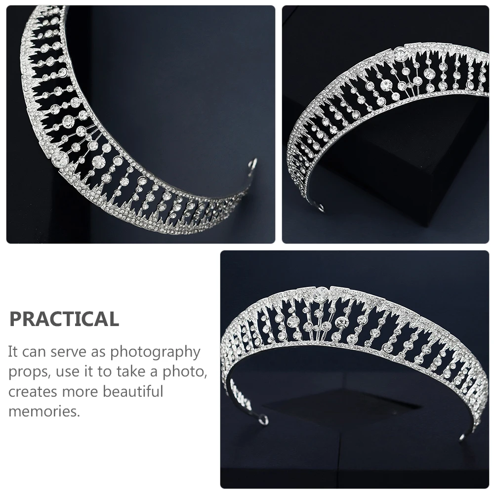 

Wedding Bridal Rhinestone Pearl Headb Hair Accessories Elegant Crown Headwear Hair Jewelry Princess Crown Jewelry