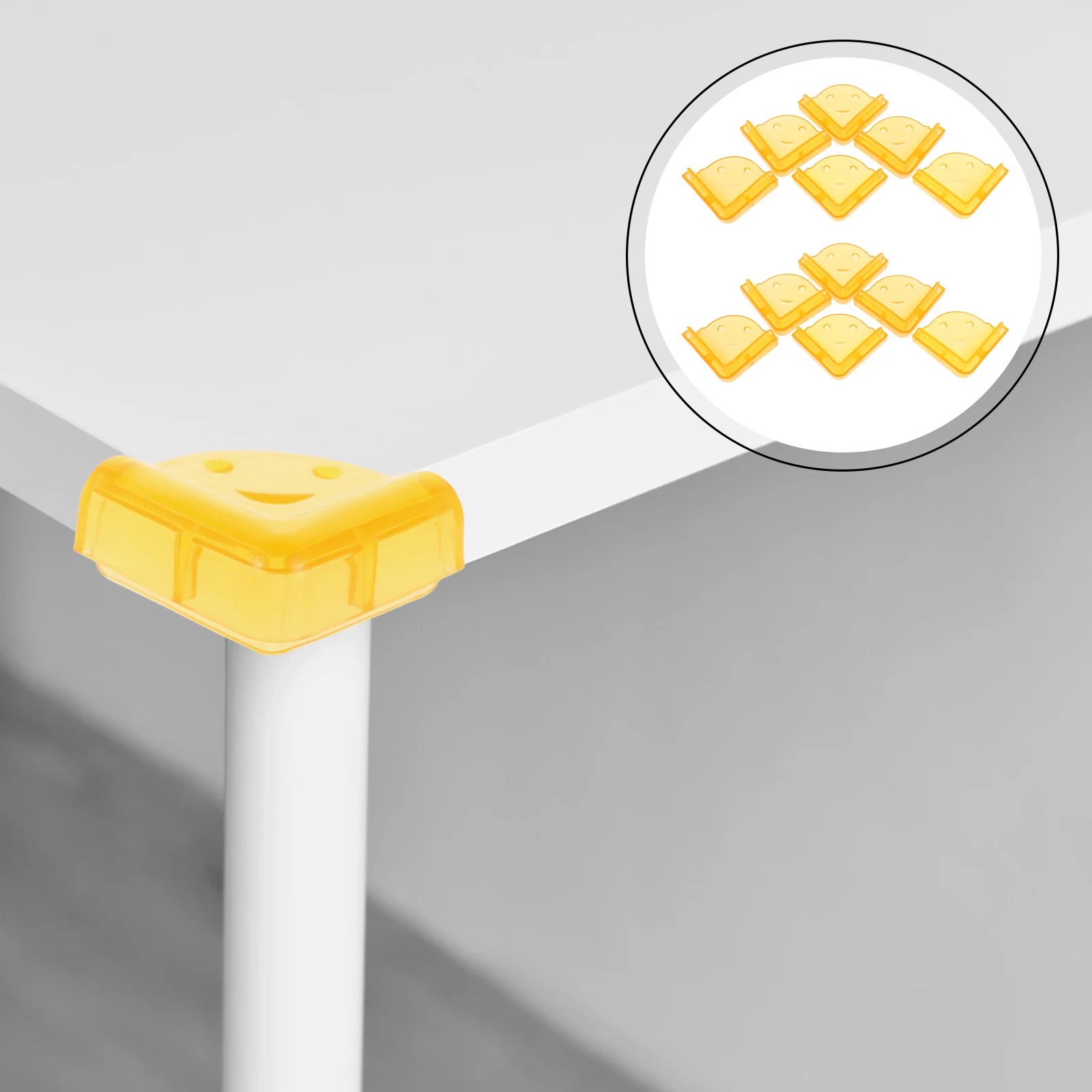 

12Pcs Babyproof Corner Protectors Soft PVC Furniture Safety Guards Corner Protectors for Tables Desks Cabinets