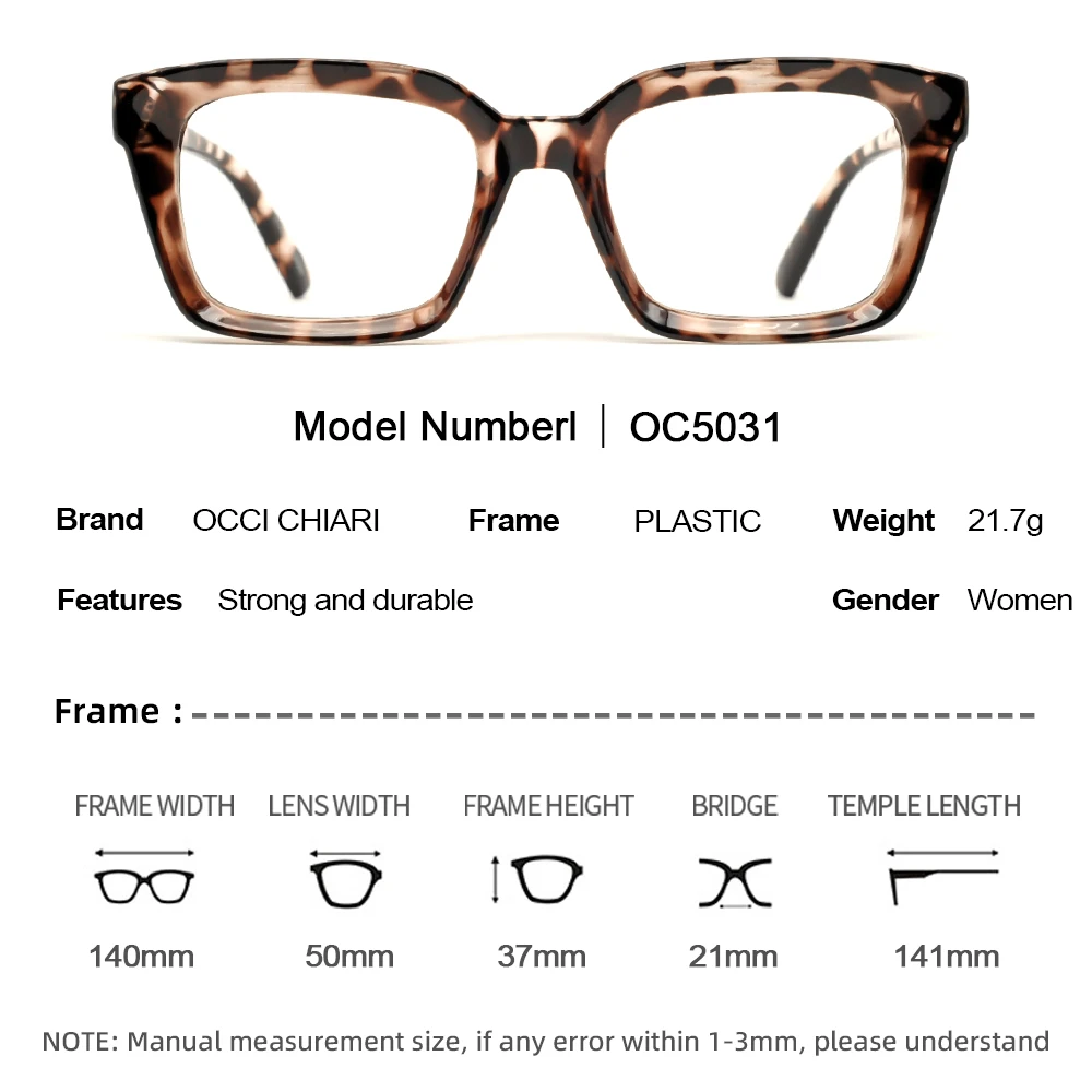 Oversized Reading Glasses for Women Designer Reader Presbyopia Eyewear Prescription Square Eyeglasses with Spring Hinge