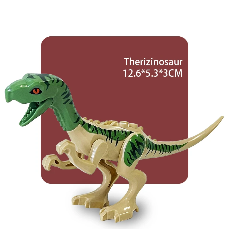 Bloques de construcción de dinosaurios jurásicos Indominus Rex DIY figuras de acción de tiranosaurio modelos juguetes para niños regalos de animales