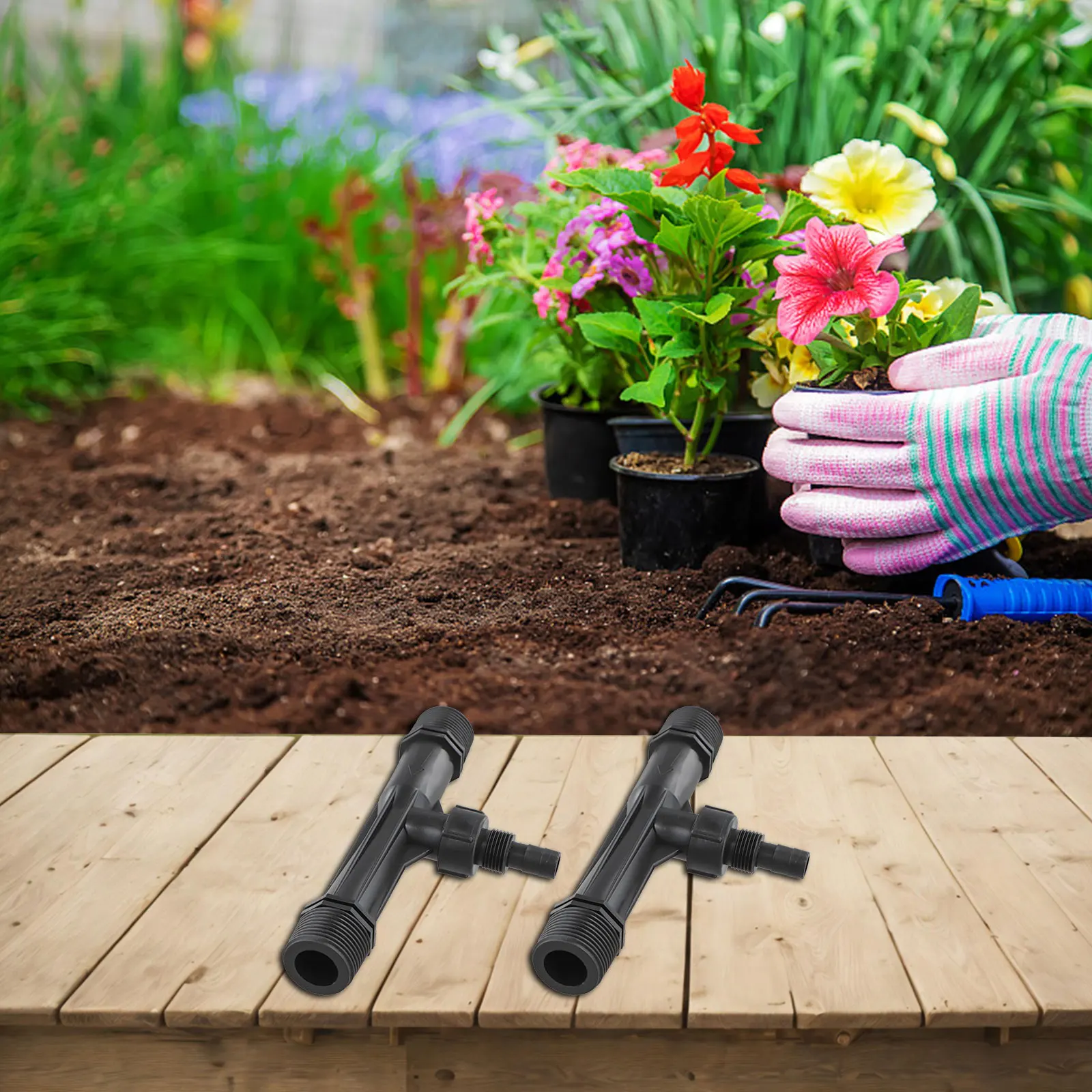 Fertilizer Application Irrigation System For Garden Use Robust Engineering Plastics Sustainable Agricultural Practices