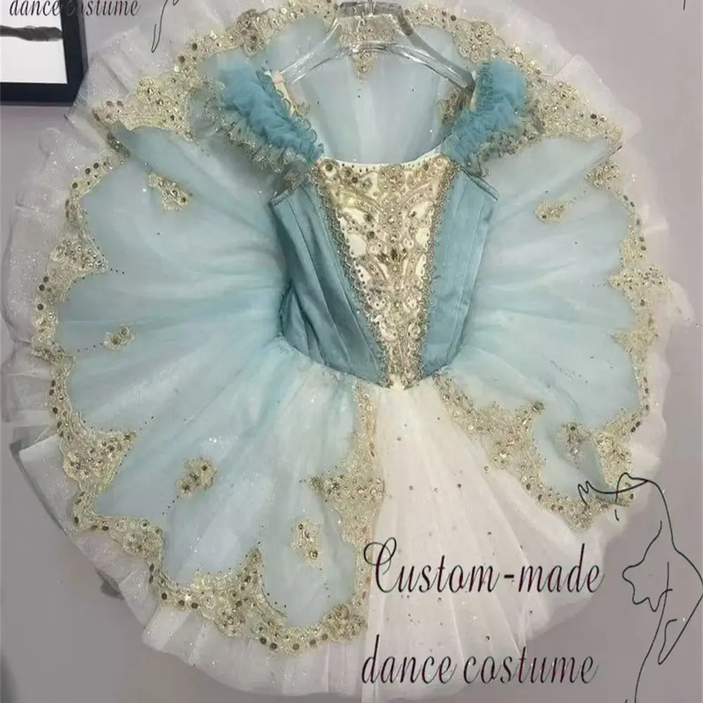 Falda de ballet de personaje Paquita, falda de gasa personalizada para niños, falda esponjosa profesional blanca, falda de ballet para adultos