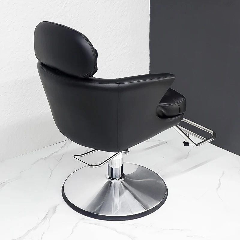 Fashionable Barber Salon Leather Chair with 360 Degree Swivel and Height Adjustable Feature