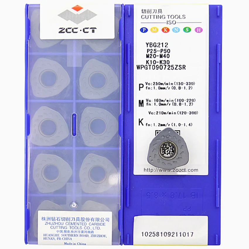 

WPGT090725ZSR YBG205/WPGT090725ZSR YBM351/WPGT090725ZSR YBC302/WPGT090725ZSR YBG212 ZCC.CT CNC carbide inserts turning tools