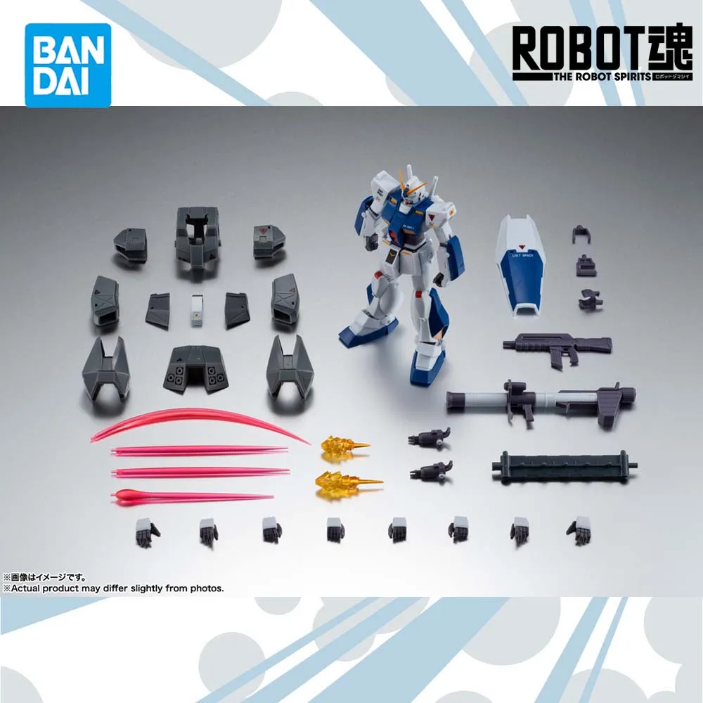 

Officially Licensed BANDAI ROBOT SPIRITS Mobile Suit Gundam0080 War in the Pocket Chobam Armor RX-78NT-1 Gundam Figure Anime Toy