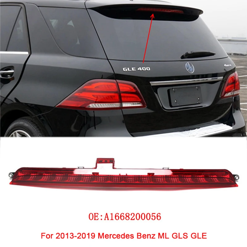 

Для 2013-2019 Mercedes Benz ML GLS GLE A1668200056 Автомобильный задний стоп-сигнал для предотвращения столкновений, задний предупредительный стоп, светодиодный сигнальный светильник