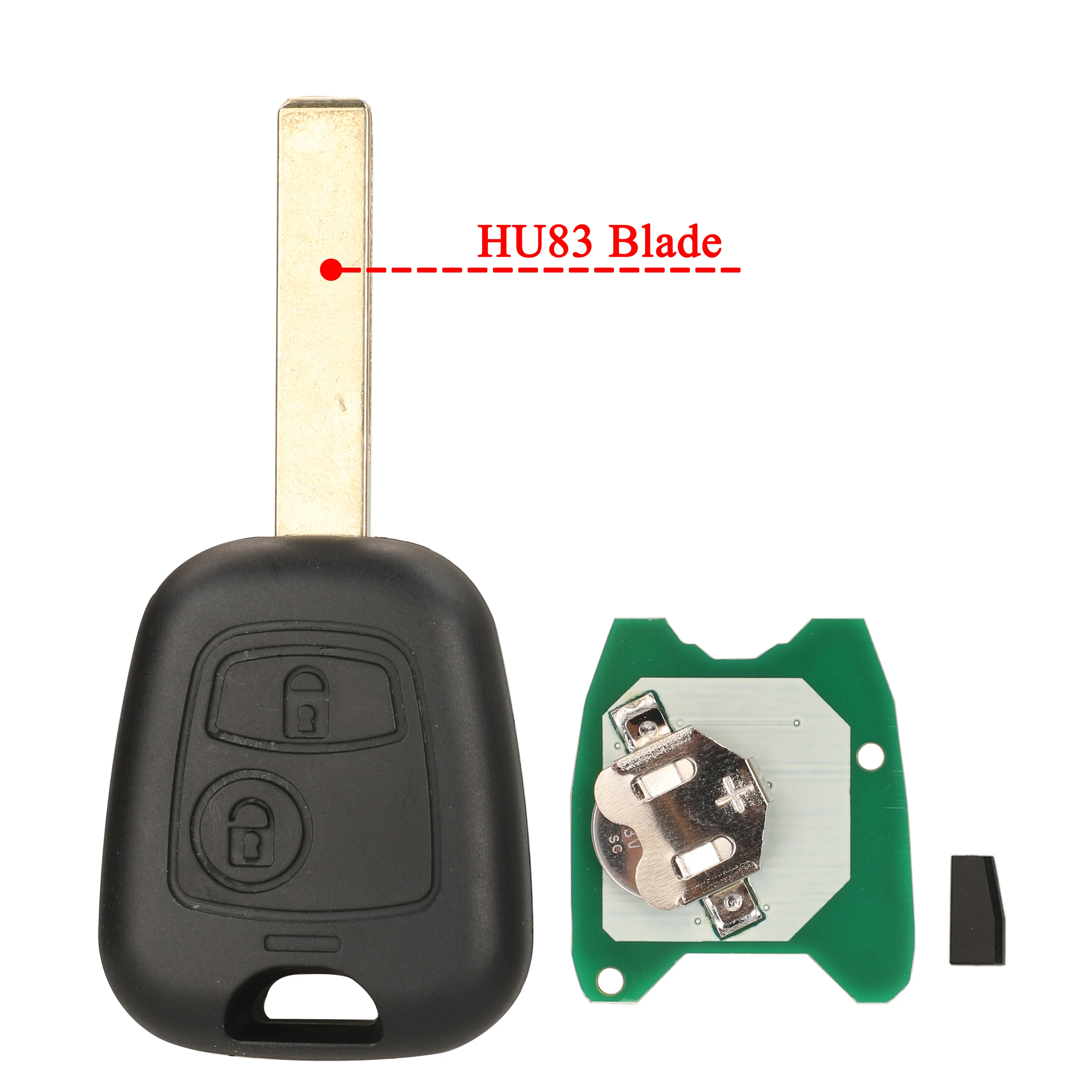 Jingyuqin 433 MHz Afstandsbediening Autosleutel ID46 4D70 Chip voor Citroen C1 C3 Peugeot 107 Toyota Aygo 2005-2014 VA2 HU83 NE72 NE78 SX9 Balde