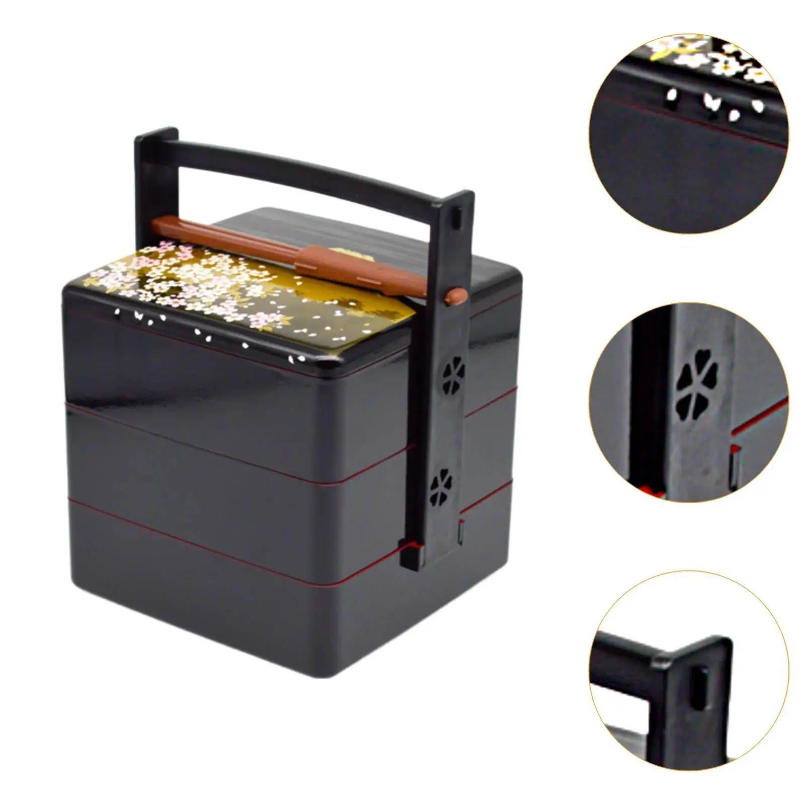 Lunch Box for Sushi, Rice, Sauce Food Container Snack Serving Japanese Bento Box for Office Wedding Kitchen Restaurant Party