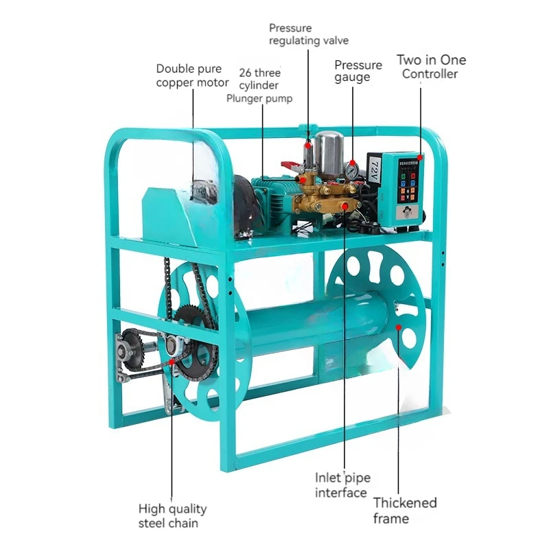 Agricultural dosier tube, manual tube collector frame, water frame, water tube storage, electric remote control