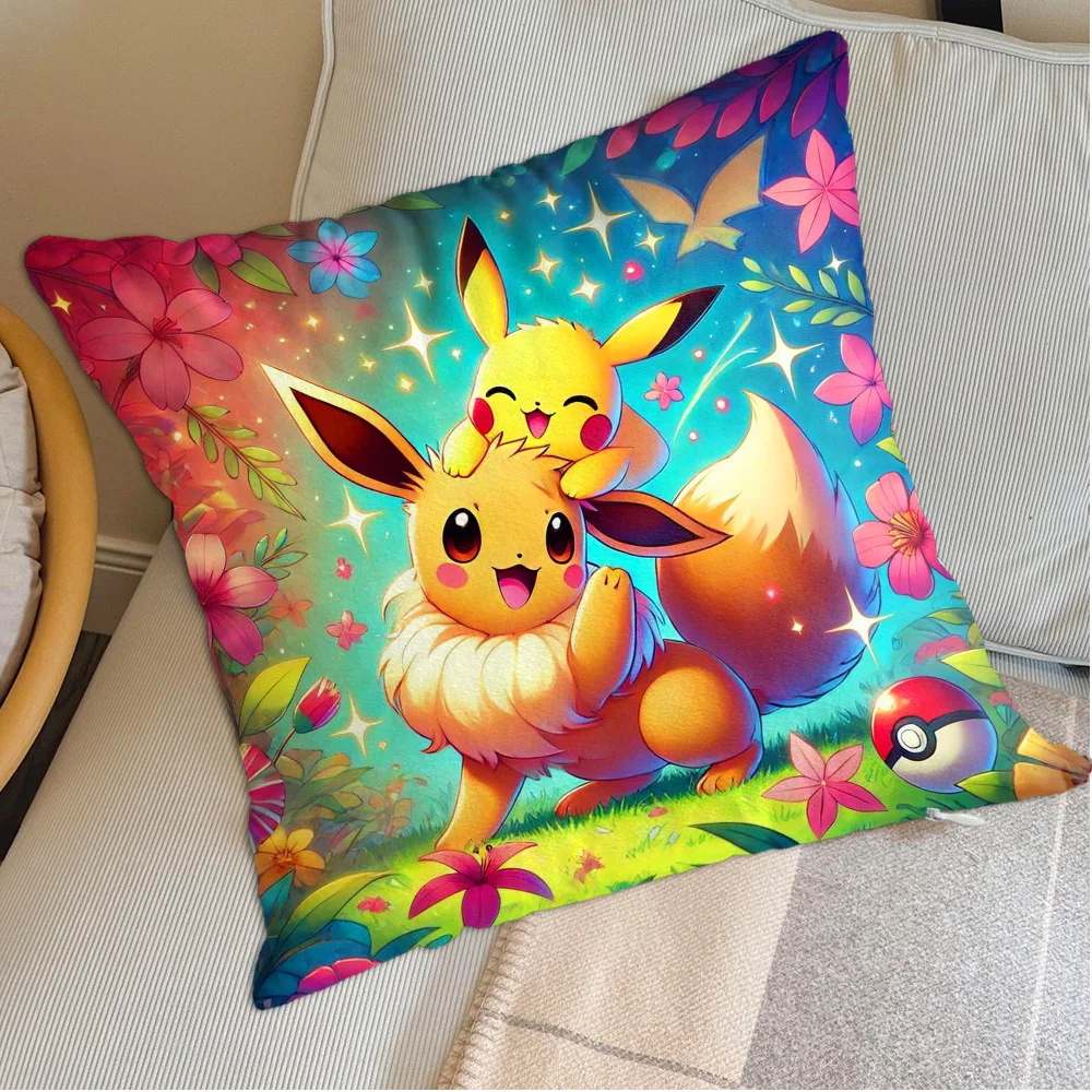 

Kawaii P-Pilkachuus Sleeping Pillows Decorative Cushions Cover for Sofa Ornamental Pillow Cases Room Decorating Items Nordic