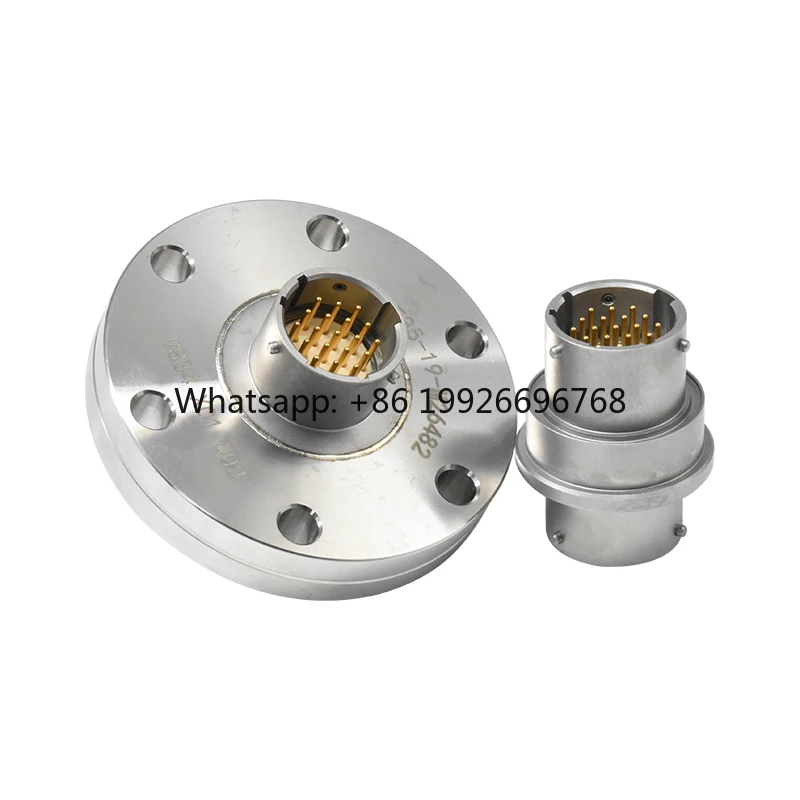 Glass sealed Connector Vacuum sealed 19 Pin High-temperature Resistant Kovar Alloy Circular Aviation Socket