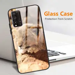 For Xiaomi Redmi 9T 9A 9 9C Fundas Tempered Glass Phone Case For Redmi 9 A C T Note 8 8T 9 10 10X Pro 10s 4G 5G Case Cover Coque