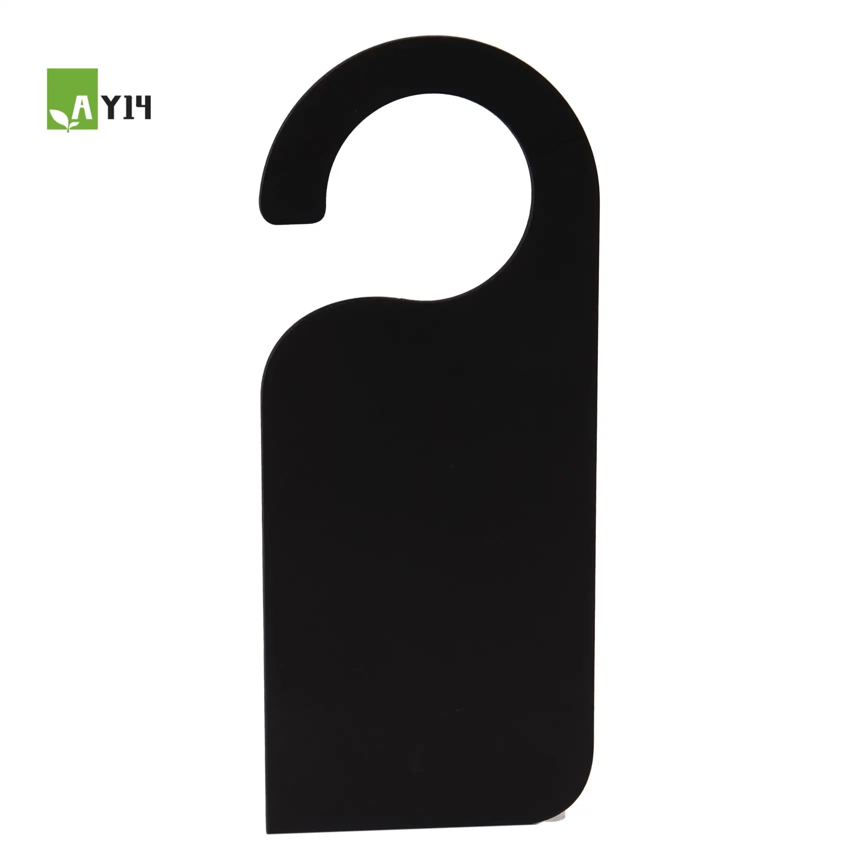 AY14 -6 Pcs Wooden Door Sign Hanger Mini Double-Sided Wood Blackboard Chalkboard Message Notes Memo Board Door Knob Hanger Sign,