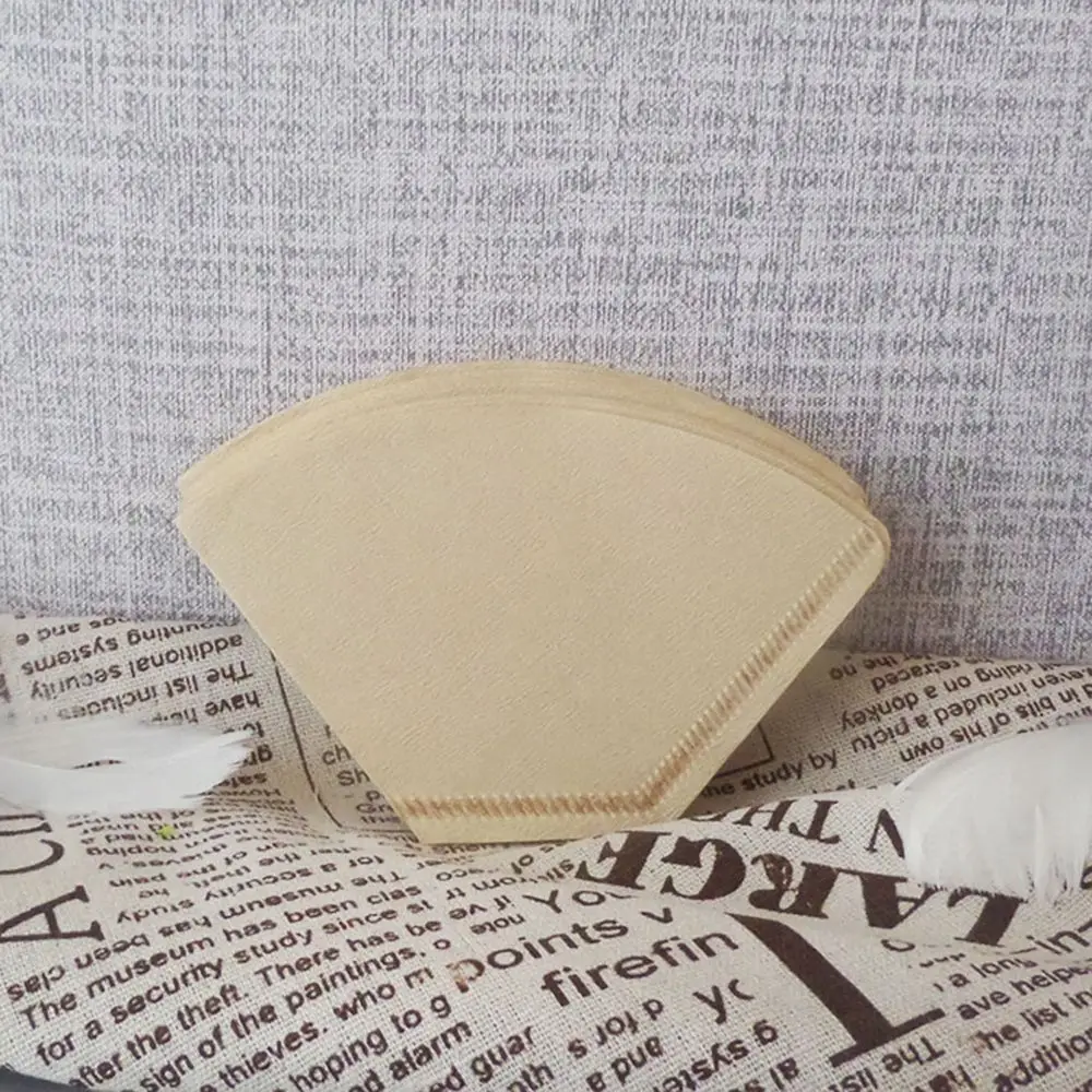 Shape Coffee Maker Accessories Coffee Machine Unbleached Strainer Sheet Coffee Filter Filter Paper Hand Drip Paper Filter Bag