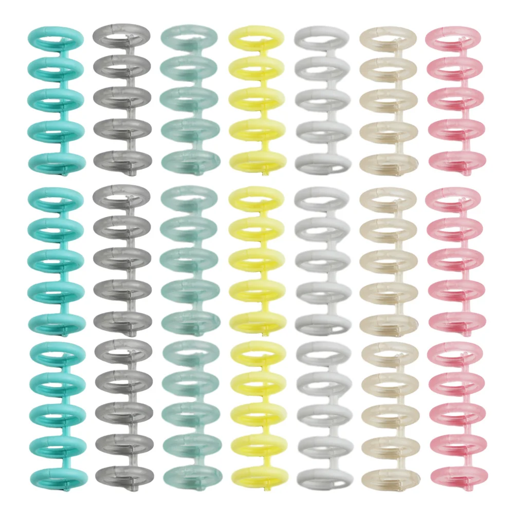 30 قطعة حلقات صغيرة ل الموثق السلس مصقول سطح العملي ملزمة مساعد مخطط كليب حلقات الموثق دوامة ملزمة لفائف #2